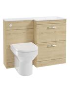 CORTA 110cm RH Combination Two Drawer Unit &amp; Handles image