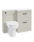 CORTA 110cm RH Combination Two Drawer Unit &amp; Handles image