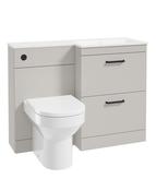CORTA 110cm RH Combination Two Drawer Unit &amp; Handles image