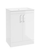 CORTA Floorstanding 60cm Two Door Unit &amp; Handles image