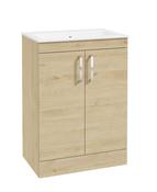 CORTA Floorstanding 60cm Two Door Unit &amp; Handles image