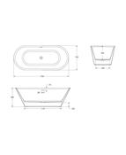 HOWE 1700x750mm Freestanding Bath image