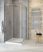 CITY PLUS Corner Entry Shower Door Chrome image