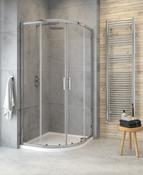 CITY PLUS Double Door Quadrant Shower Door Chrome image