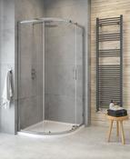 CITY PLUS Single Door Quadrant Shower Door Chrome image