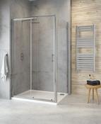 CITY PLUS Sliding 1000mm Shower Door Chrome image