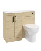 CORTA 100cm LH Combination Two Door Unit &amp; Handles image