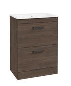CORTA Floorstanding 60cm Two Drawer Unit &amp; Handles image