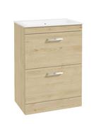CORTA Floorstanding 60cm Two Drawer Unit &amp; Handles image
