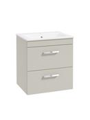 CORTA Wall Hung 50cm Two Drawer Unit Gloss image
