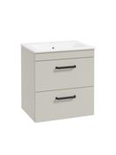 CORTA Wall Hung 50cm Two Drawer Unit Gloss image