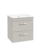 CORTA Wall Hung 50cm Two Drawer Unit Gloss image