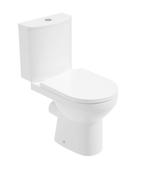 EDEN Rimless Close Coupled Open Back WC Set - PP Seat &amp; Fittings image