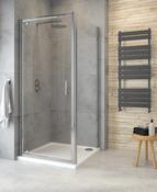 CITY PLUS Pivot Shower Door Chrome image