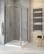 CITY PLUS Pivot Shower Door Chrome image