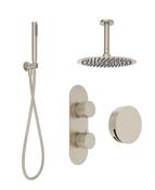 ALITA Knurled Bath Set 3 &amp; Ceiling Mounted Fixed Head image