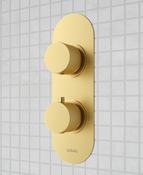 ALITA Knurled Dual Control  2 Outlet Shower Valve image