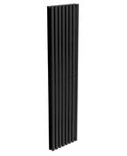 AMURA Designer Radiator Vertical Double Panel Black image