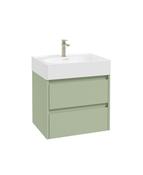 APEX Wall Hung 60cm Two Drawer Vanity Unit &amp; Basin image