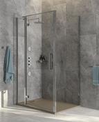 ASPECT Chrome Hinged &amp; Incline Shower Door image