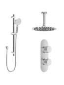 ALITA Knurled Shower Set 1 &amp; Ceiling Mounted Fixed Head image