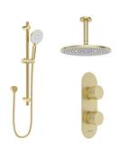 ALITA Knurled Shower Set 1 &amp; Ceiling Mounted Fixed Head image