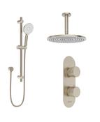 ALITA Knurled Shower Set 1 &amp; Ceiling Mounted Fixed Head image