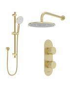 ALITA Knurled Shower Set 1 &amp; Wall Mounted  Arm image