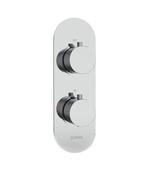 ALITA Round Dual Control Single Outlet Shower Valve Chrome image