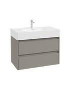 APEX Wall Hung 80cm Two Drawer Unit &amp; Basin image
