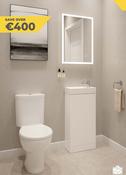 SONAS Cloakroom. Strata 40cm Cloakroom Vanity Unit Bundle image