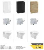 SONAS Strata 50cm WC Unit &amp; Cistern &amp; Strata Back to Wall WC Bundel image
