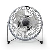 Nedis Table Fan USB Powered | Diameter: 150 mm | 3 W | 1-Speed | Chrome image