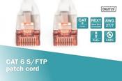 2m CAT 6 S-FTP patch cord, Cu, LSZH AWG 27/7, Polybag