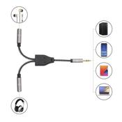 Stereo Audio Aux Headphone Y-Splitter Cable image