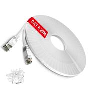 CAT6 NETWORK PATCH CABLE 20M WHITE image