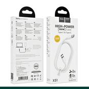 HOCO X51 High-Power 100W Charging Data Cable Type-C to Type-C 2Mtr image