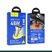 Hoco Z50 48W Dual Port PD30W + QC3.0 Car Charger