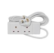 2GANG TRAILING SOCKET &amp; CABLE 2MTR