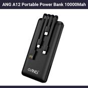 Ang A12 10000mah portable power bank with cables image