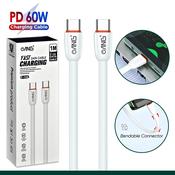 ANG CB15 Type-C To Type-C Fast Charging Data Cable PD 60W