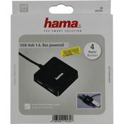 Hama USB Hub, 4 Ports, USB 2.0, 480Mbit/s, USB Powered image