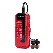 AIWA POCKET RADIO &amp; EARPHONES RED image