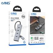 ANG HB04 4 in 1 Type C to USB3.0 Type C*1 + USB2.0 Type C*3 Hub Adapter image