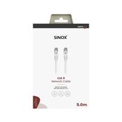 SINOX CAT 6 NETWORK RJ45 CABLE 5M WHITE image