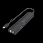 HAMA USB-C MULTIPORT 6 PORTS 3 x USB-A/1 x USB-C/HDMI &amp; LAN image