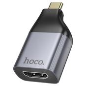 HOCO Adapter Type-C to HDTV “UA33” Portable adapter Type-C male to HDTV female. Supports 4K 30Hz. Supports screen mirroring / split screen.