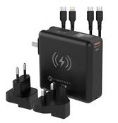 Forcell F-Energy 6-in-1 Multifunctional Charger USB A + USB C PD 45W + Power Bank 15000 mAh + Wireless Charging 15W Black image