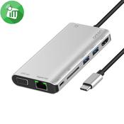 Type-C 8 in 1 multifunction dock Station / Adapter image