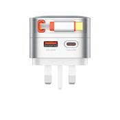 LDNIO 33W GaN PD Retractable 80CM Cable USB charger with UK/Ireland Plug